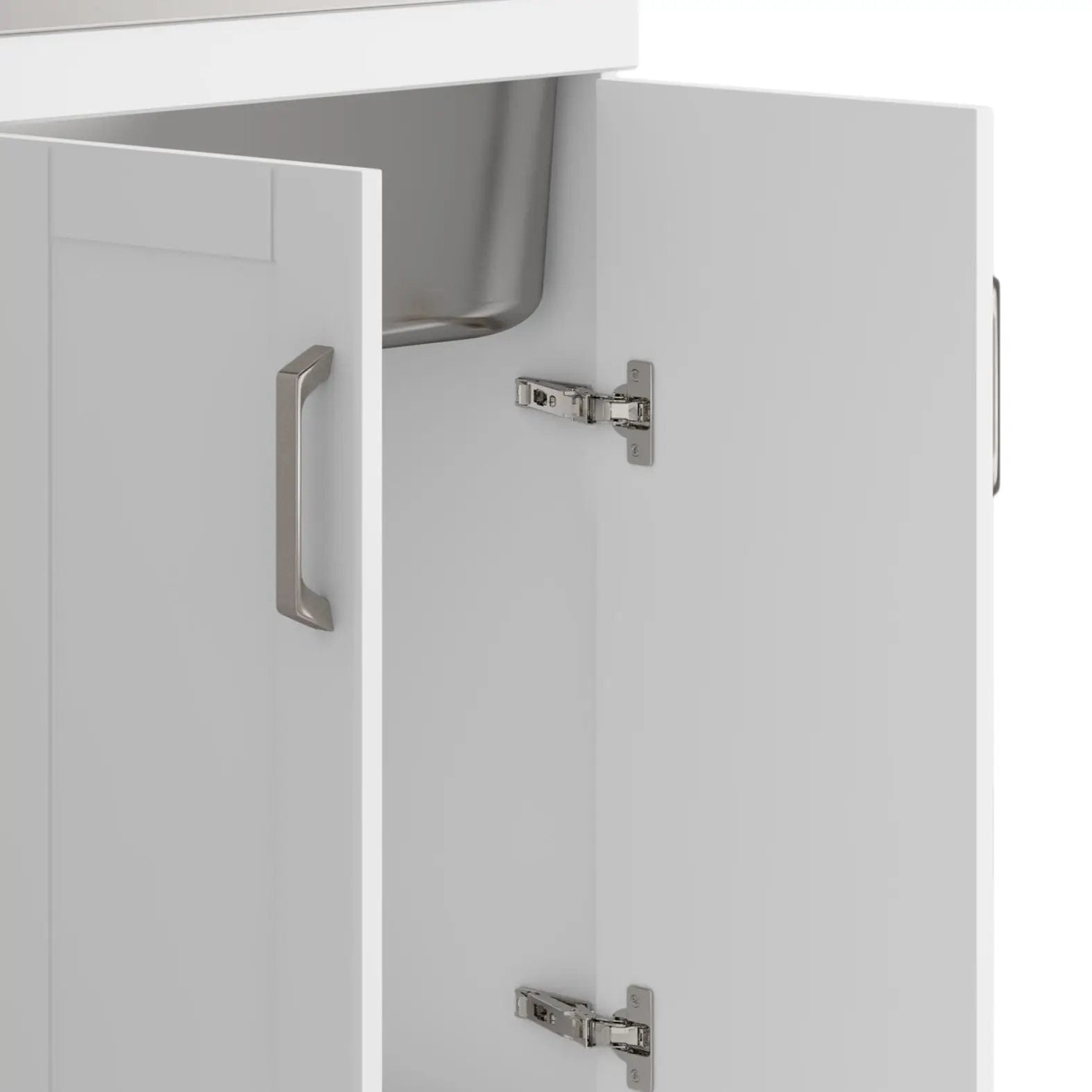 Kyle - Laundry Cabinet & Faucet And Stainless Steel Sink by HouseOfZazla