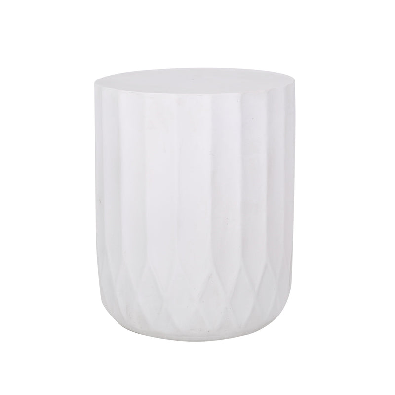 Round Outdoor Side Table, 15" W x 15" D End Table by HouseOfZazla