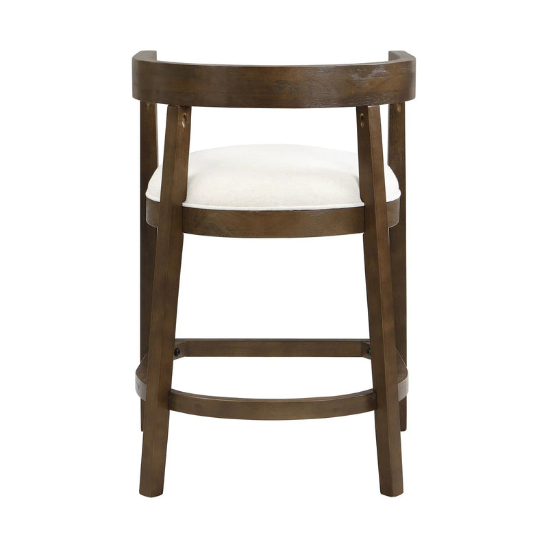 Modern Rubberwood Counter Stool Set With Upholstered Seats by HouseOfZazla