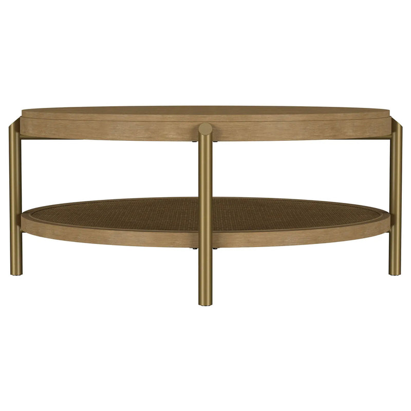 Benson - Round Table With Storage Shelf