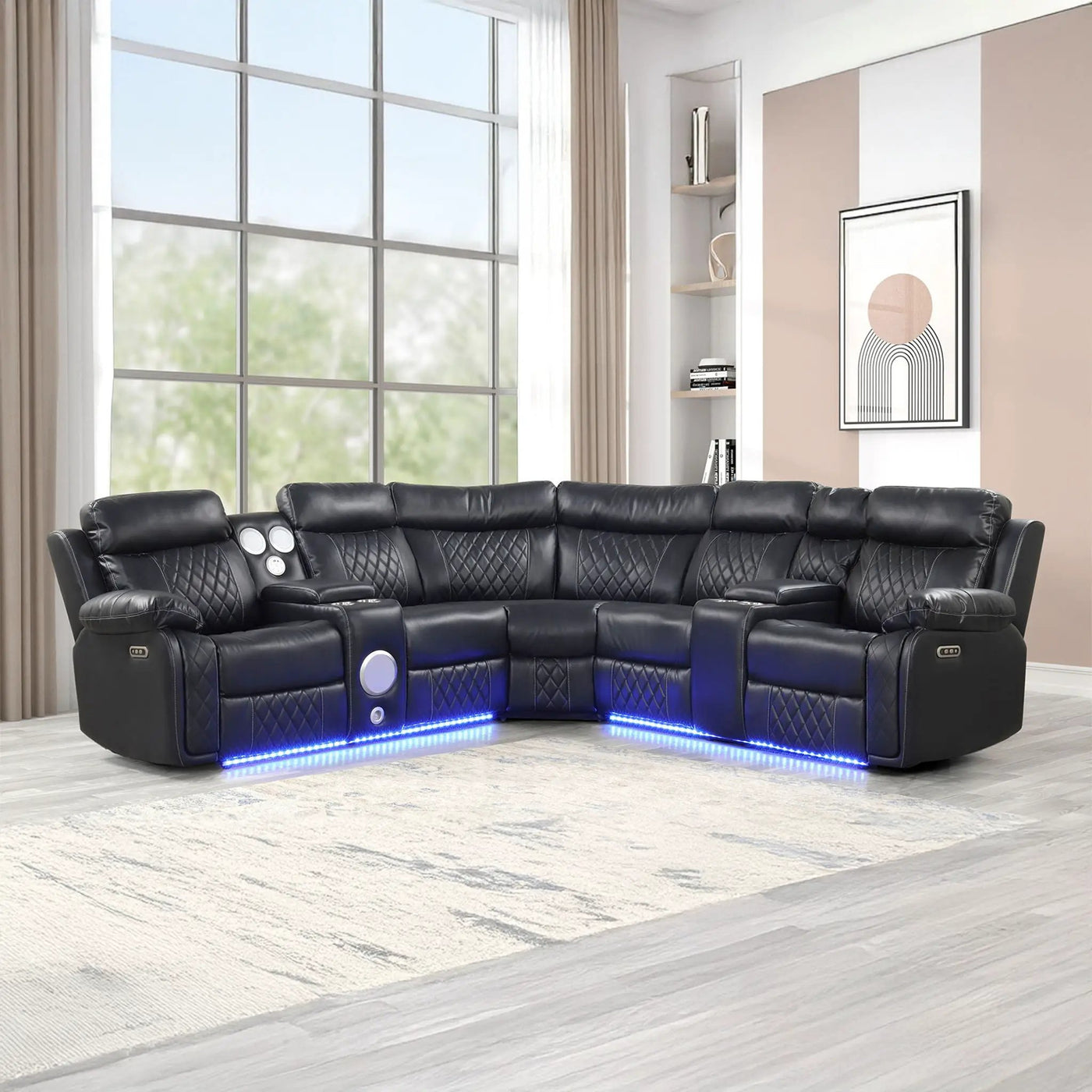 Lacrosse - Power Reclining Sectional Sofa by HouseOfZazla
