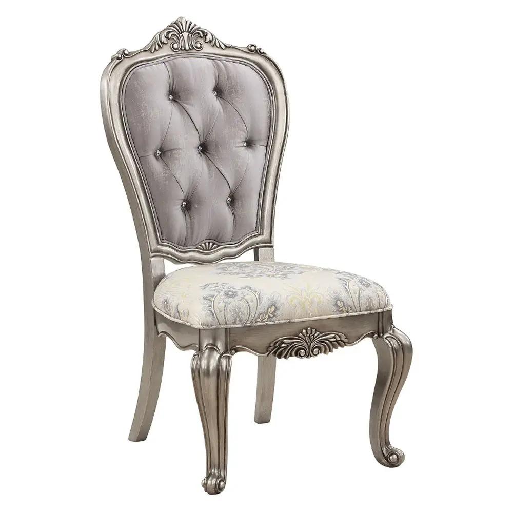 Ariadne - Side Chair (Set of 2) - Velvet & Antique Platinum by Unique Piece Furniture