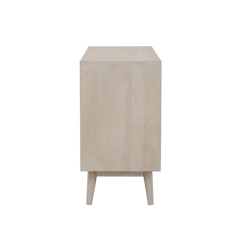 Ixora 2-door Wood Accent Cabinet White Washed and Black by Unique Piece Furniture
