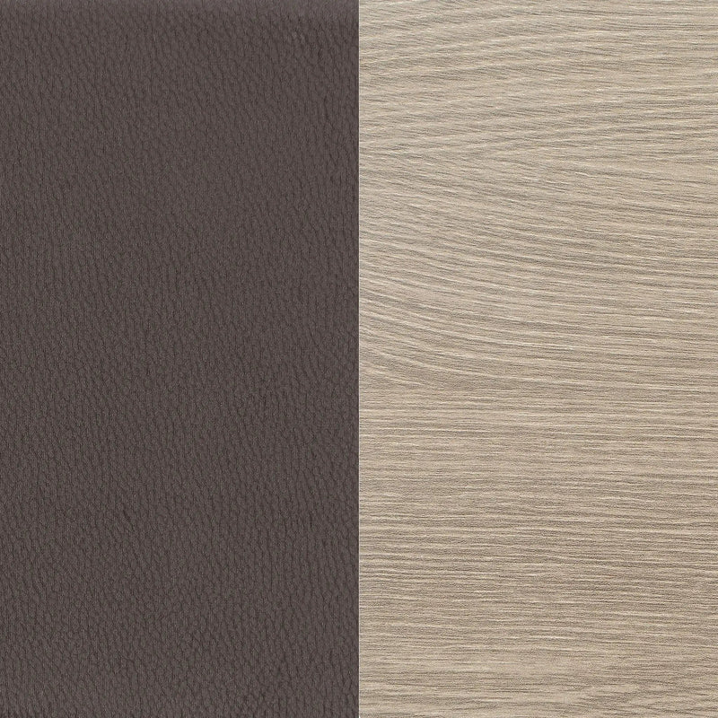 Staten - Upholstered Armless Accent Chair - Dark Brown