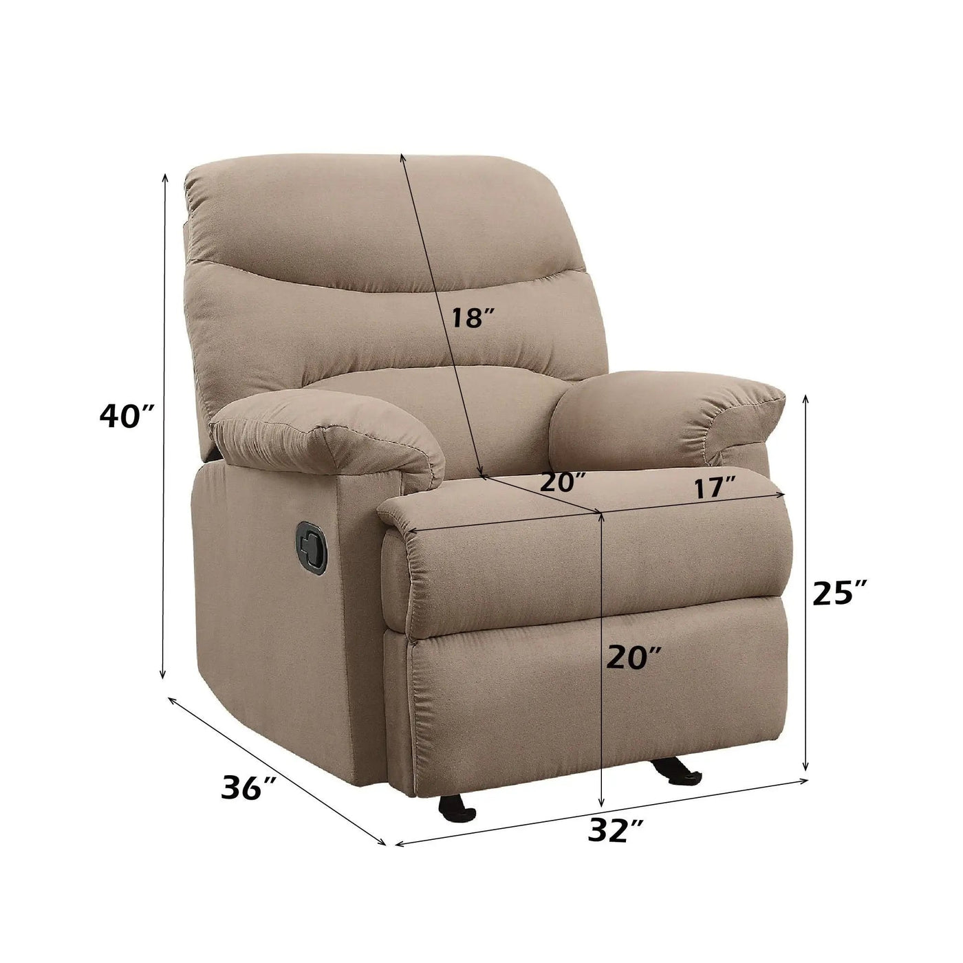 Arcadia - Micro Motion Glider Recliner by Unique Piece Furniture