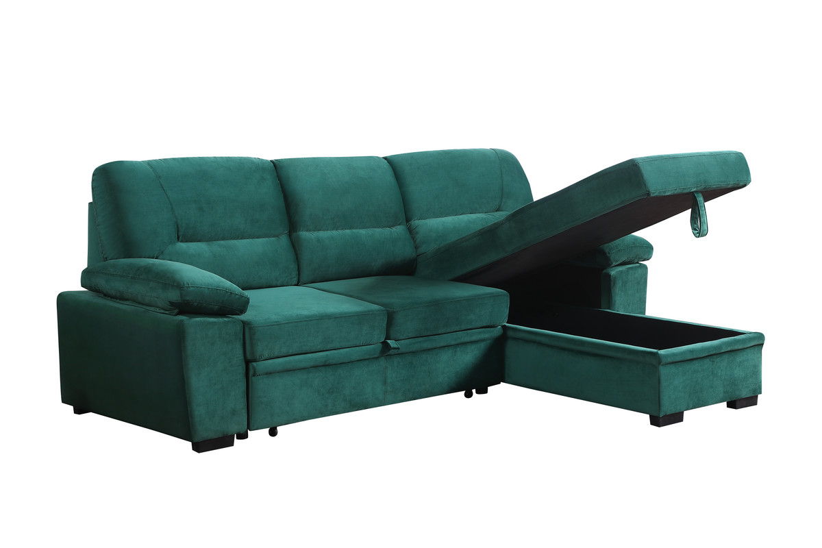 Kipling - Reversible Sleeper Sectional Sofa Chaise, photo 4 of 14