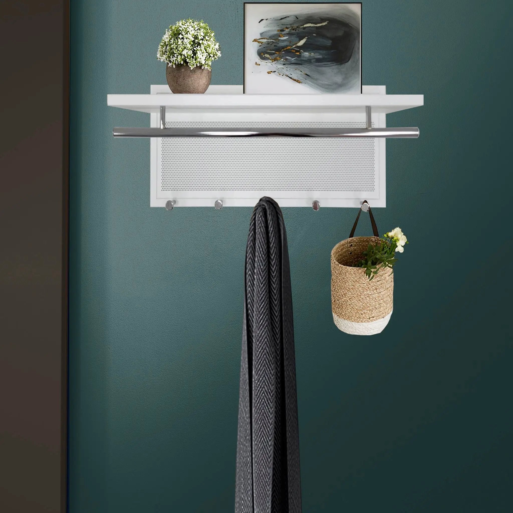 Esyspot - Hook Wall Mounted With Shelf by HouseOfZazla