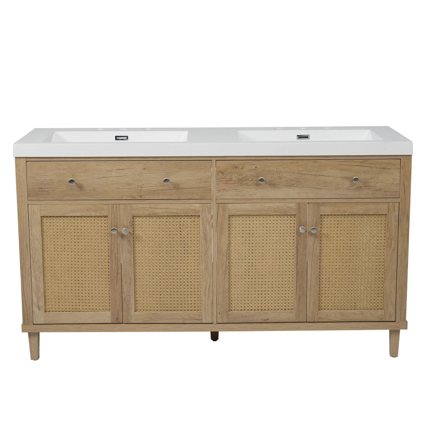 Bathroom Vanity With Double Sink, Large Storage Space by HouseOfZazla