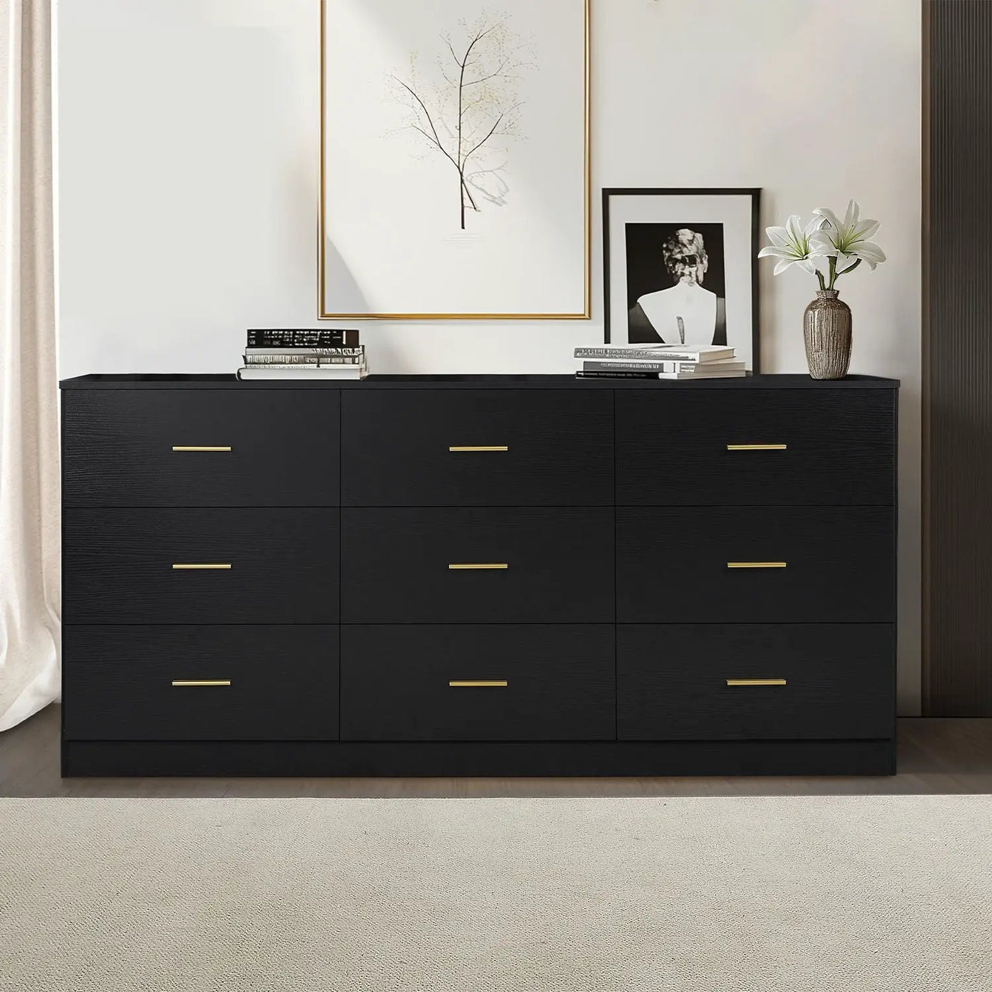 9 Drawer Dresser, Ample Storage For Bedroom by HouseOfZazla