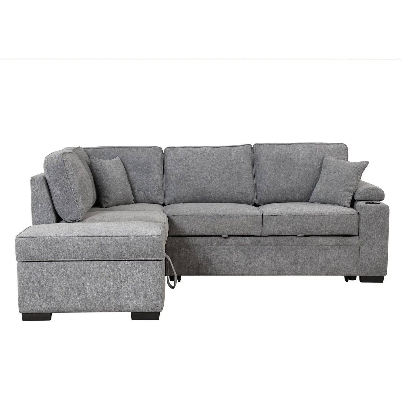 Sleeper Sofa Bed, 2 In 1 Pull Out Sofa Bed L Shape Couch With Storage Ottoman For Living Room, Bedroom Couch And Small Apartment by HouseOfZazla