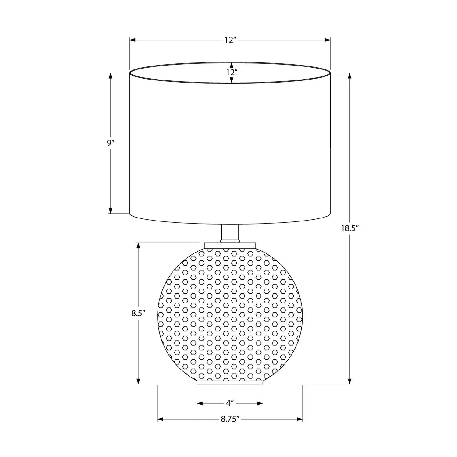 Lighting, Table Lamp, Modern - Gray / Cream by Unique Piece Furniture