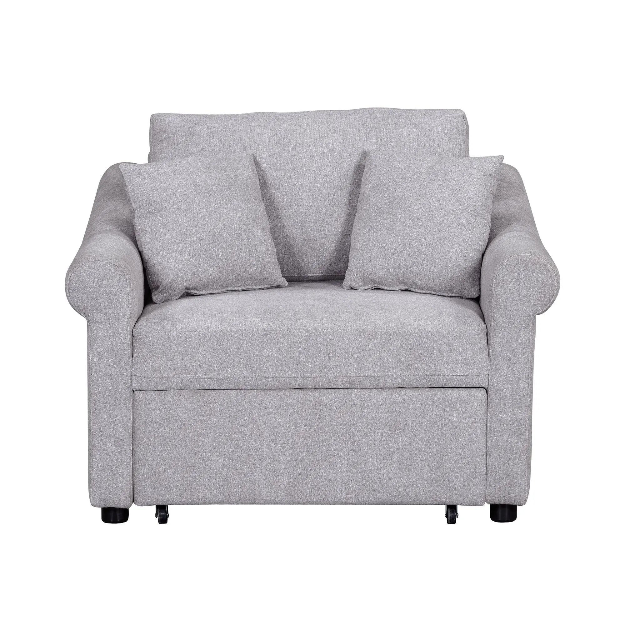Convertible Sleeper Chair With Adjustable Backrest by HouseOfZazla