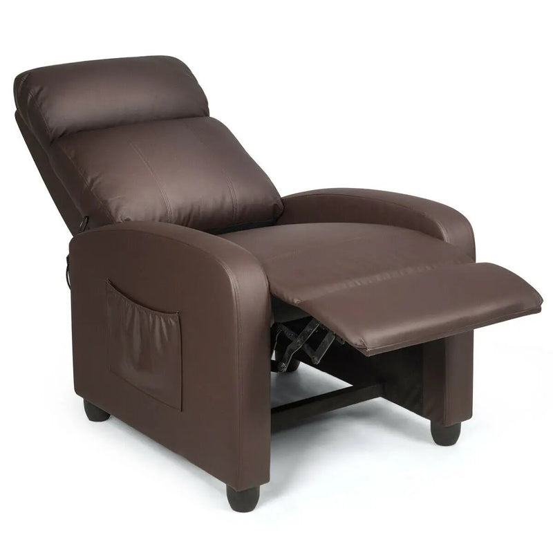 Recliner Sofa Wingback Chair with Massage Function by DirectDeals