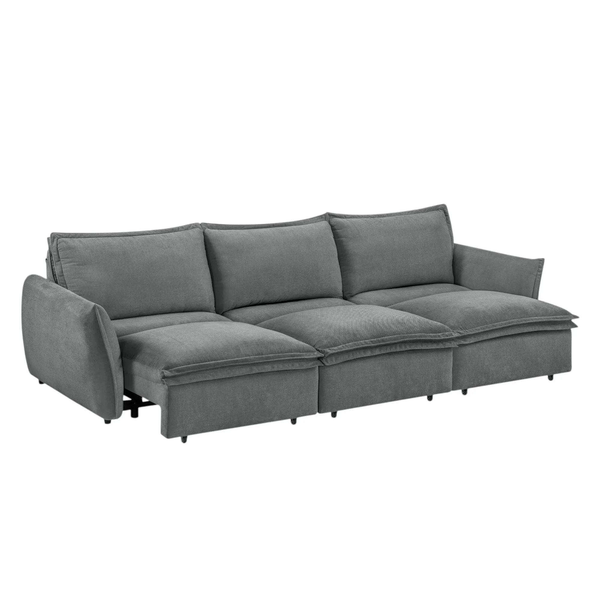 Eaden - Power Sofa With Sleeper - Gray by HouseOfZazla