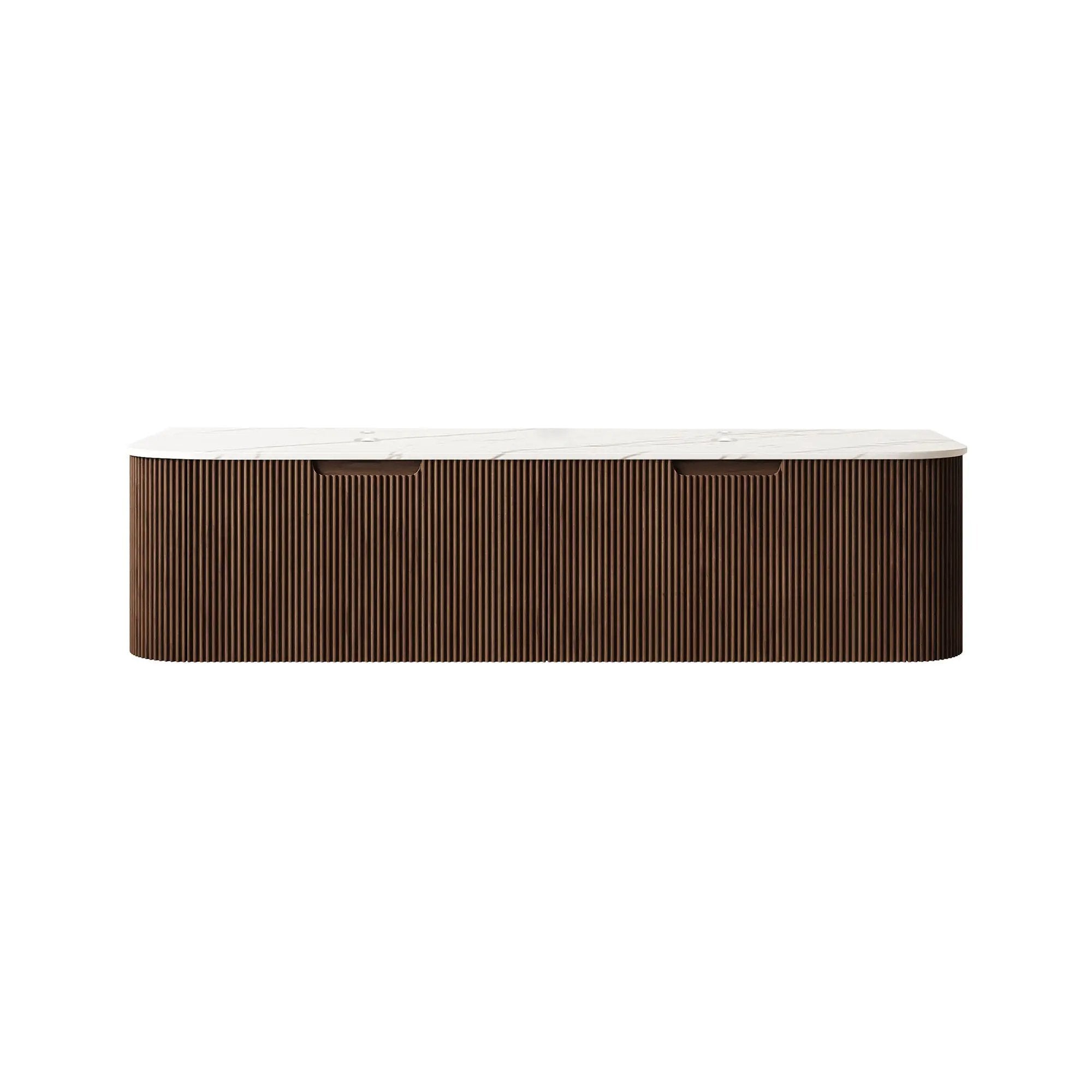 Dina 60'' Wall Mounted Plywood Cabinet with Carrara by HouseOfZazla