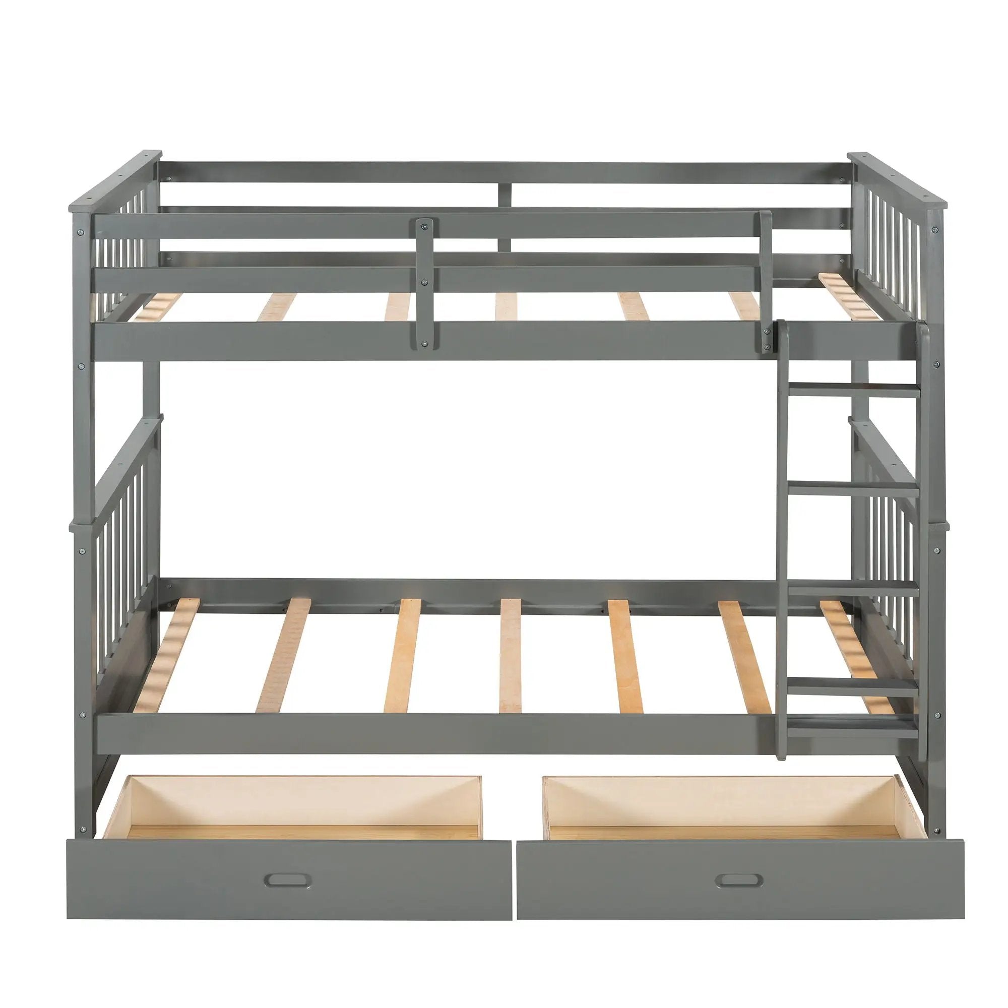 Bunk Bed With Ladders And 2 Storage Drawers by Unique Piece Furniture