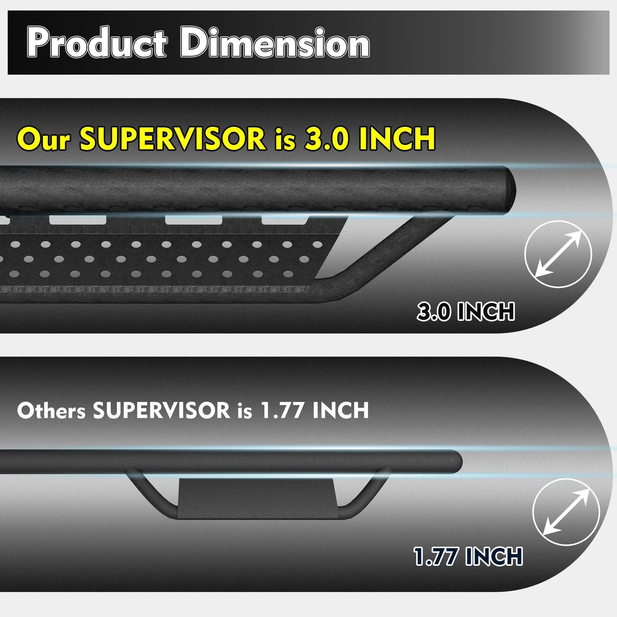 Running Boards for Ford SuperCrew Cab (2015-2026) by HouseOfZazla
