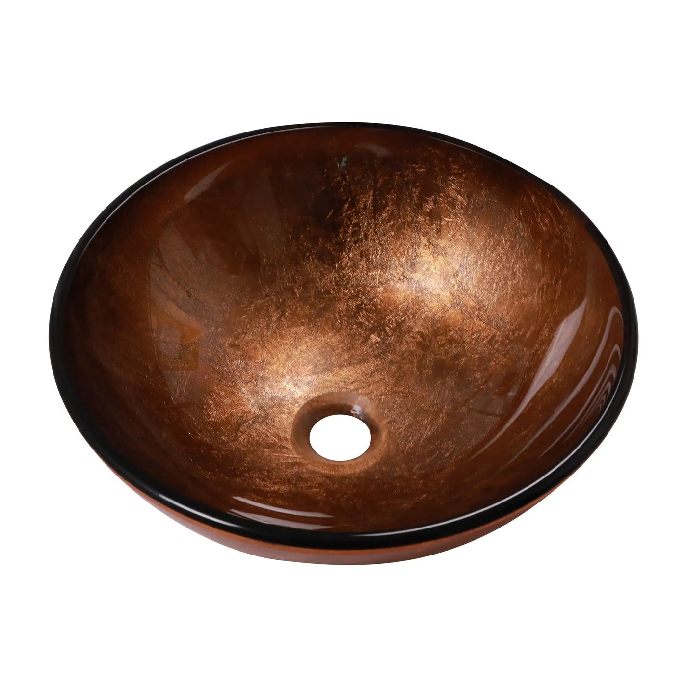 Artistic Tempered Glass Vessel Sink With Pop Up Drain by HouseOfZazla