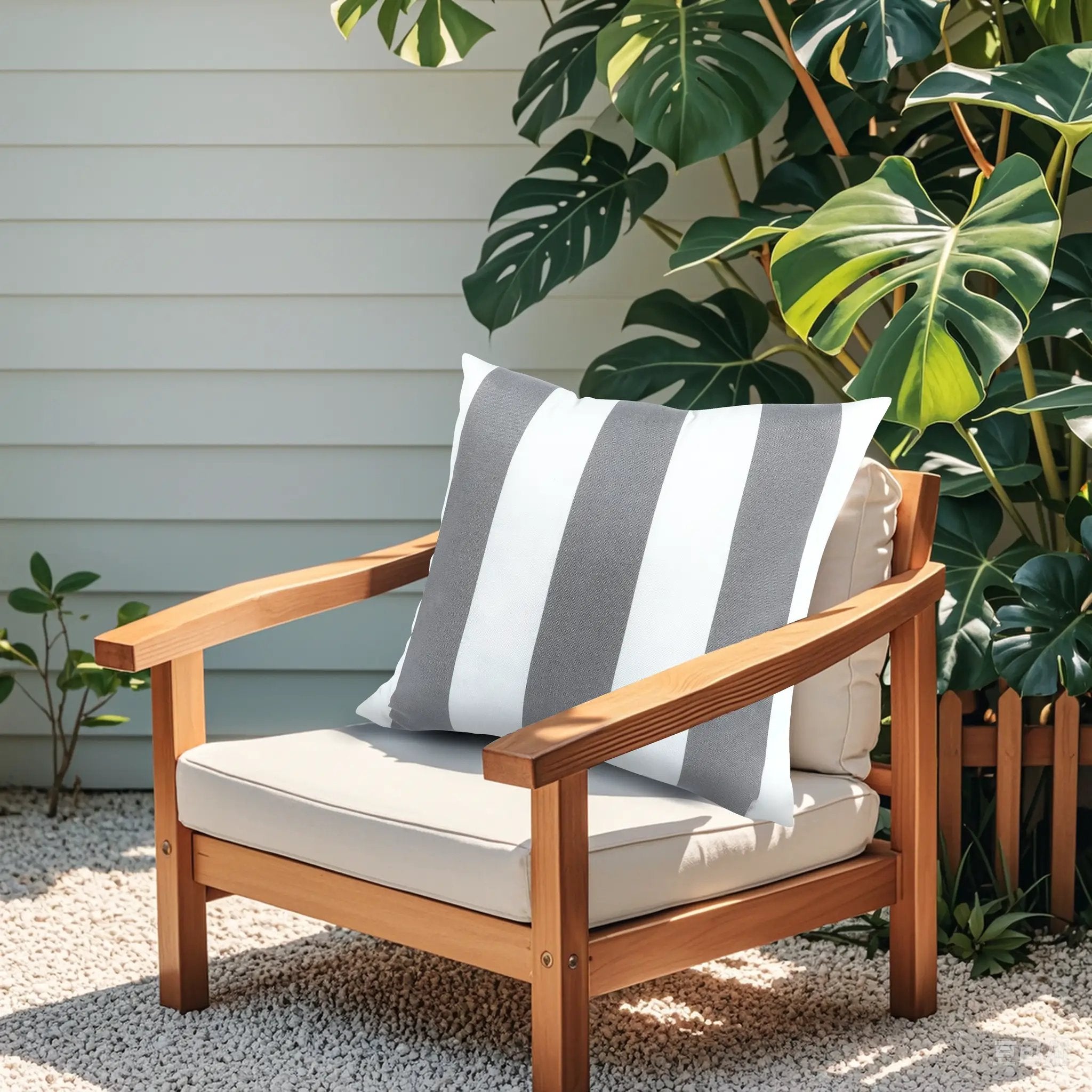 2 Pack Outdoor Throw Pillows (18x18 Inch) by HouseOfZazla