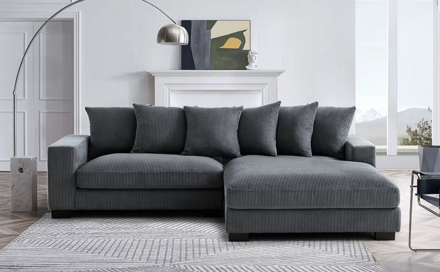 Luxe - Oversized 2 Piece Sectional Couches For Living Room, L Shaped Sofa With Chaise by Unique Piece Furniture