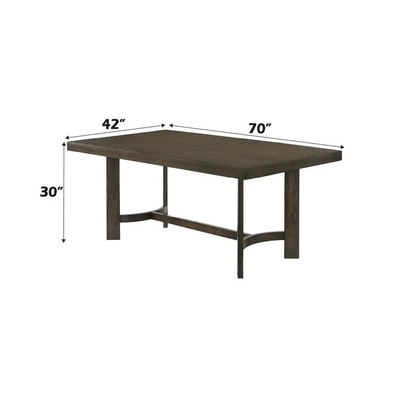 Farren - Dining Table - Weathered Oak by Unique Piece Furniture