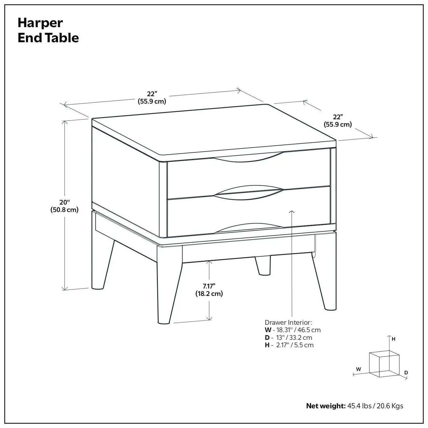 Harper - Handcrafted End Table by HouseOfZazla