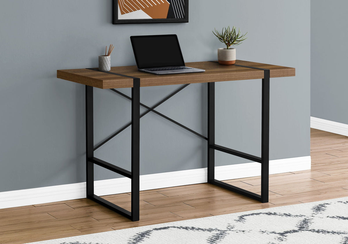 Industrial Computer Desk with Concrete-Look Tabletop - Multiple Colors, photo 9 of 20