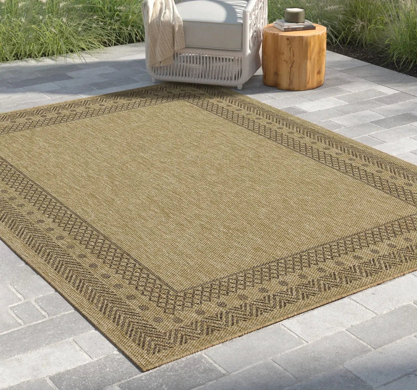 Earth - Polypropylene, Indoor, Outdoor Area Rug Versatile Elegance by HouseOfZazla