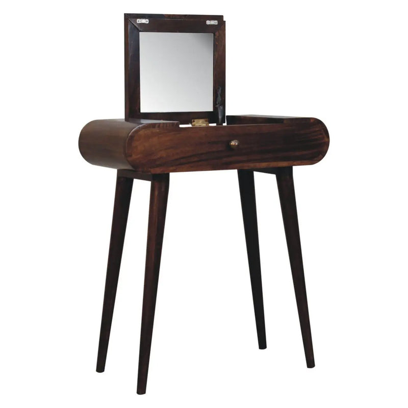 Mini Dressing Table With Foldable Mirror by HouseOfZazla