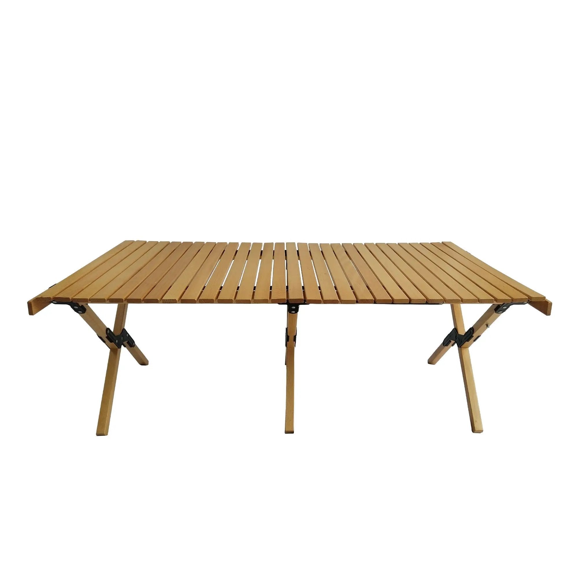 Multi-Function Wooden Foldable Portable Patio Dining Table, Indoor And Outdoor Universal - Natural by HouseOfZazla