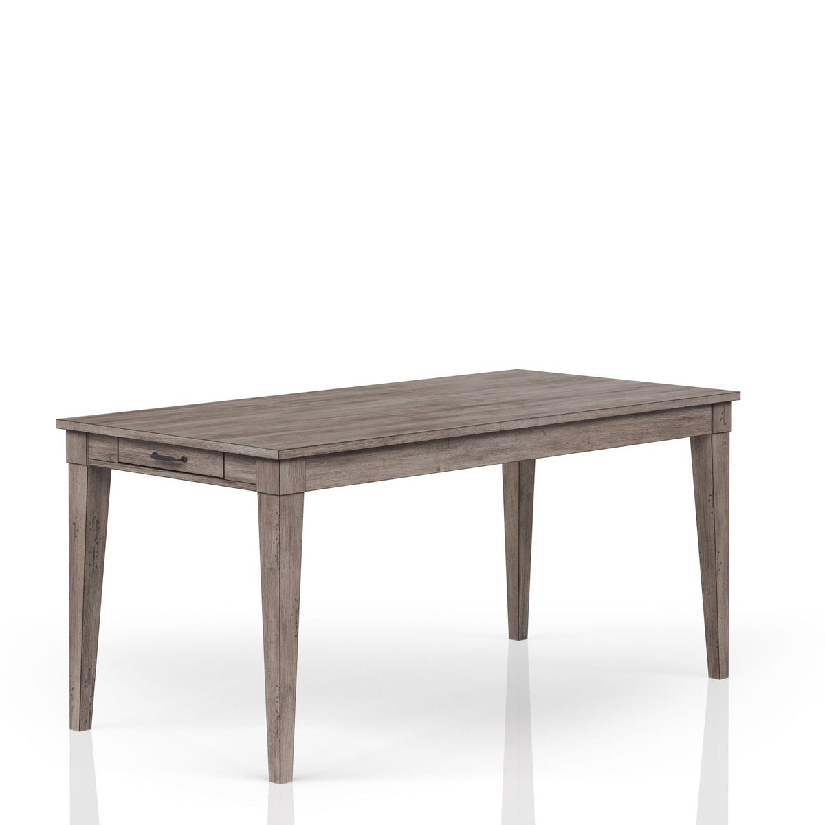Rustic Dining Table with 2 Storage Drawers and Leaf - Gray, photo 3 of 5