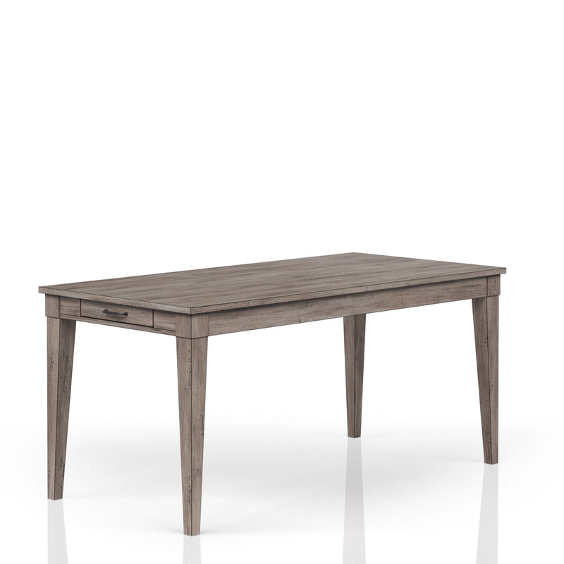 Rustic Dining Table with 2 Storage Drawers and Leaf - Gray, photo 3 of 5