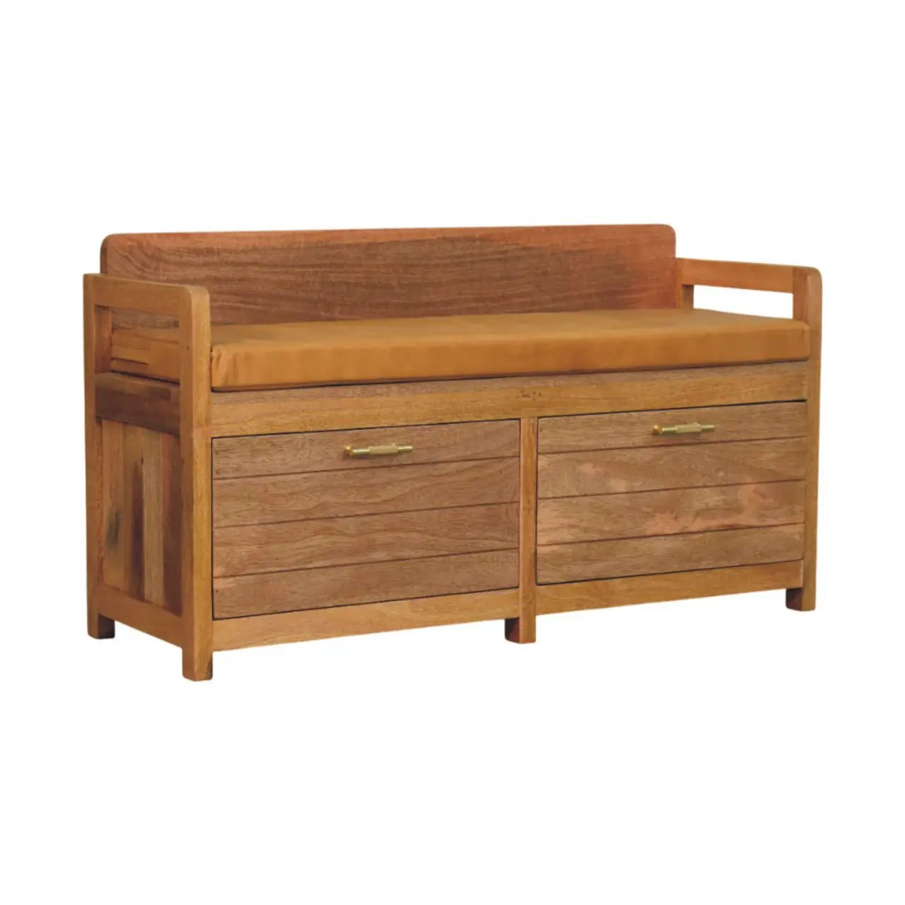Oxford Oak-ish 2-Drawer Storage Bench by HouseOfZazla