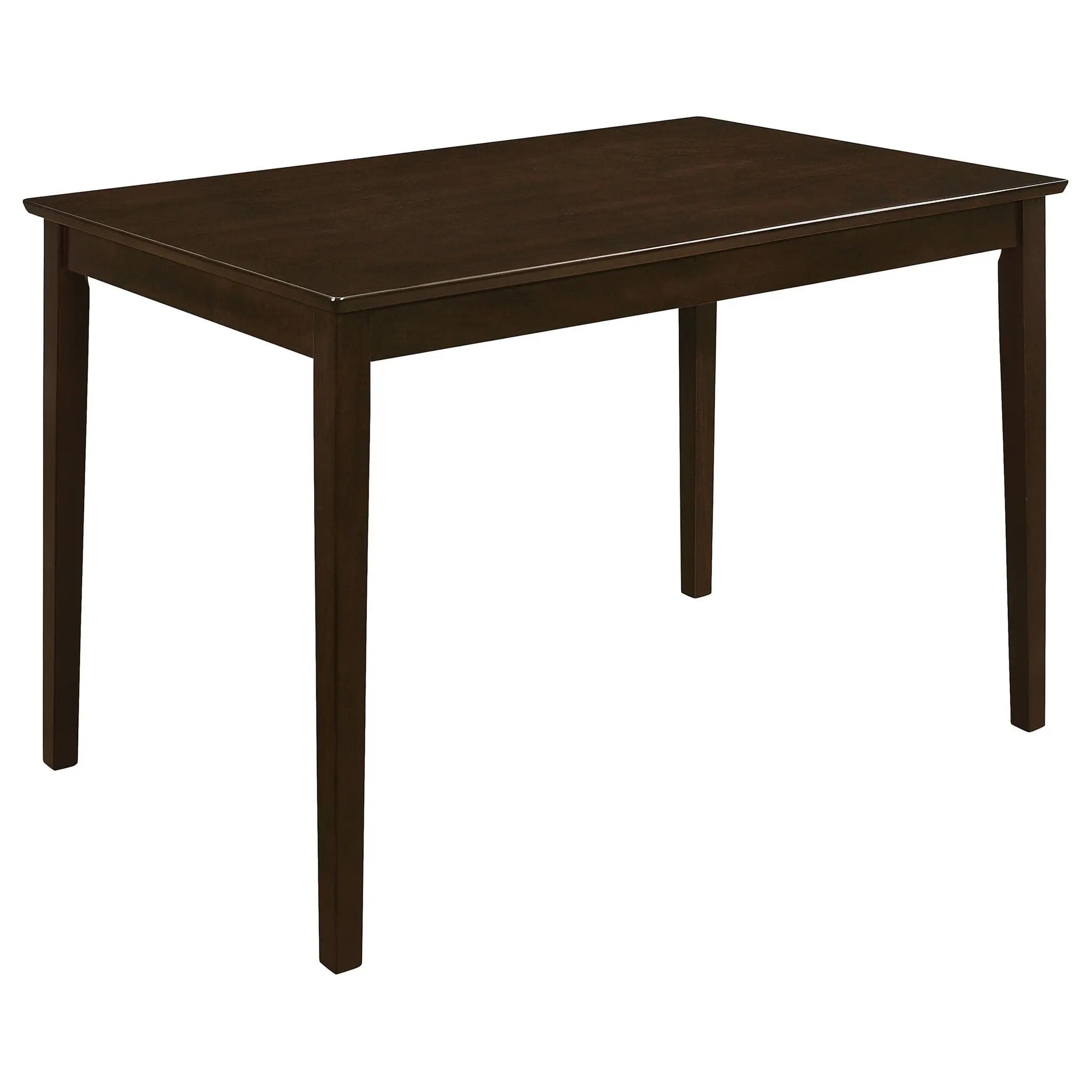 Arvin - 5 Piece Dining Set With Rectangular Table And Bench With Seats - Cappuccino by HouseOfZazla