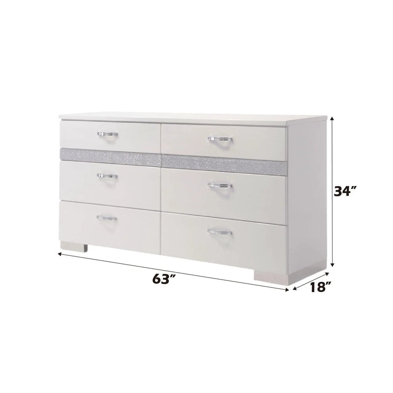 Naima II - Dresser - White by Unique Piece Furniture