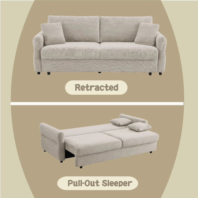 Haran - Pull Out Sleeper Sofa With Storage by Unique Piece Furniture