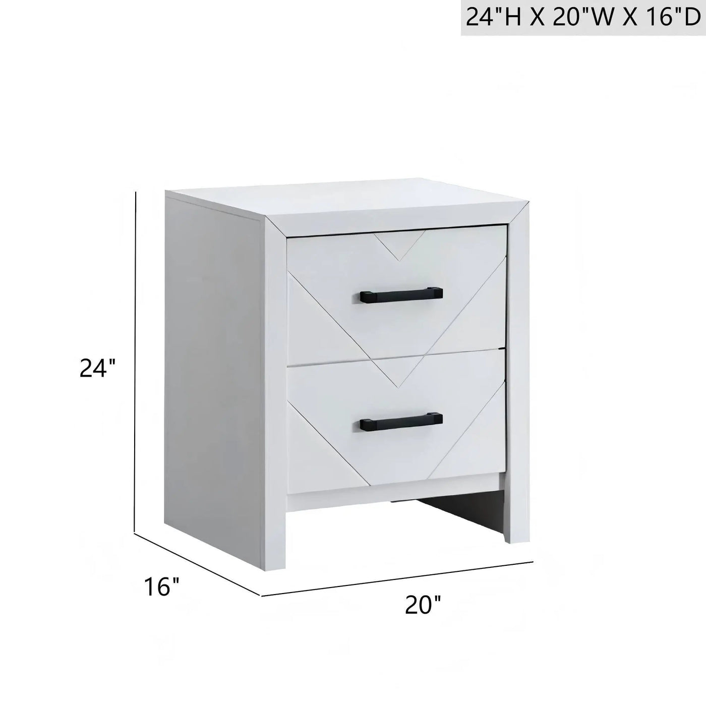 Morris - 2 Drawers Nightstand by HouseOfZazla
