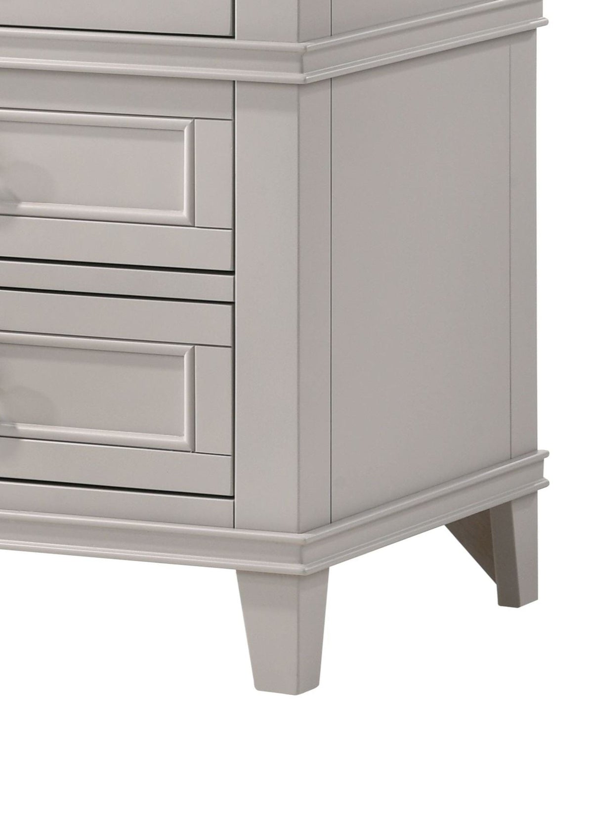3 Drawer Nightstand with USB Charging Port – White or Gray, photo 4 of 11