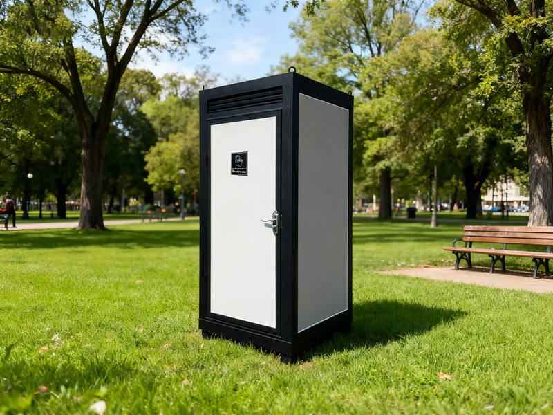 Person Portable Toilet Cabin – Outdoor Restroom with Light, Sink & Vent Fan by HouseOfZazla