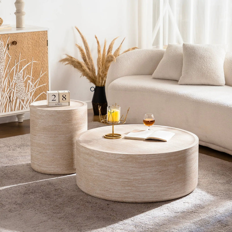 31.5'' Round Coffee Table with Mars Pattern by HouseOfZazla