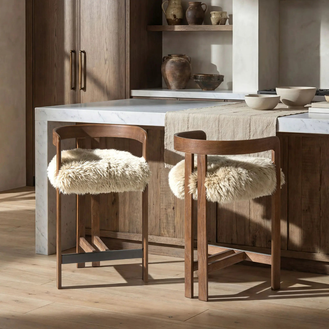 Millwick - Low Back Counter Stool by HouseOfZazla