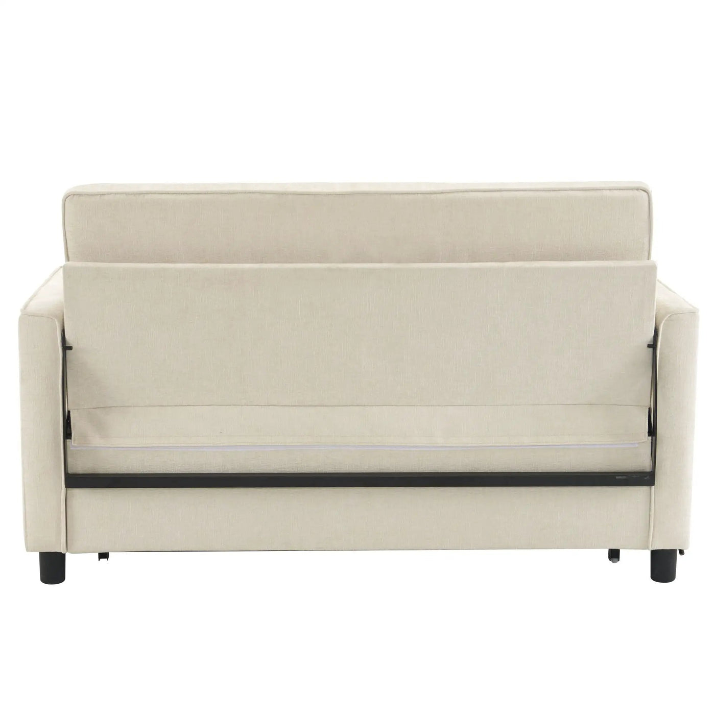 Pull-Out Sleeper Sofa With Reversible Backrest Cushion, Side Pockets, 2 USB Ports And A Phone Holder For Living Room by HouseOfZazla