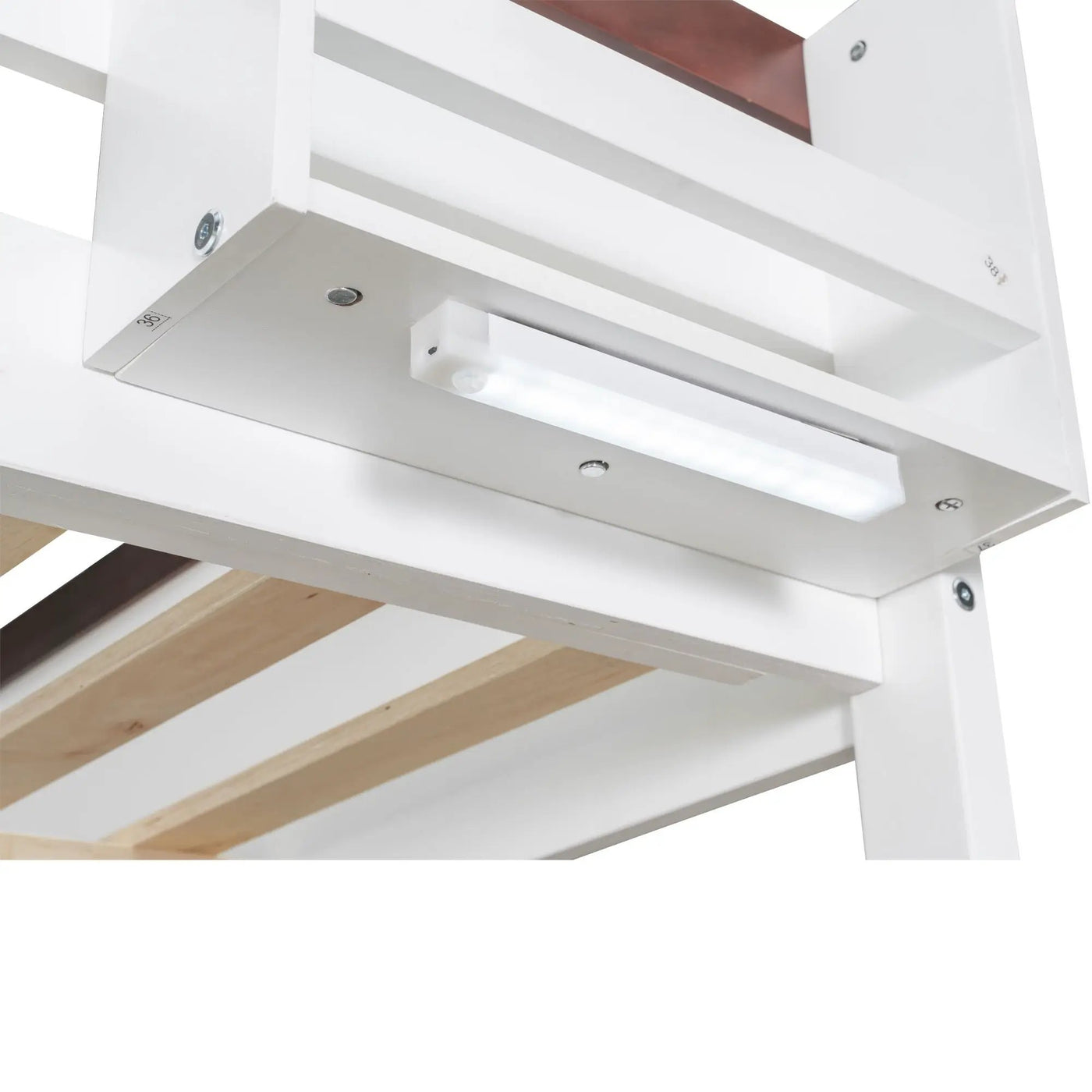 Bunk Bed With Built In Shelves, Storage Box, LED Light And USB Charging Station by HouseOfZazla