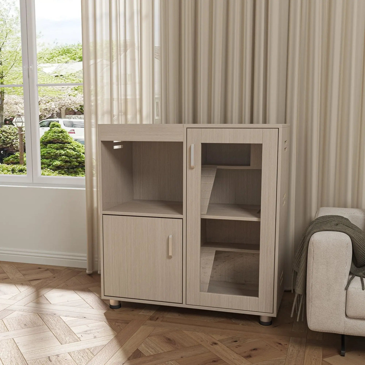 4 Tier Hamster Cage With Acrylic Windows And Storage Cabinet by HouseOfZazla