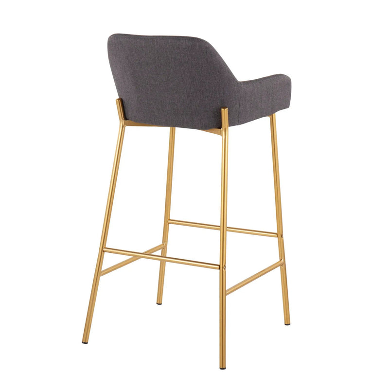 Daniella - Contemporary / Glam Fixed Height Bar Stool (Set of 2) by Unique Piece Furniture