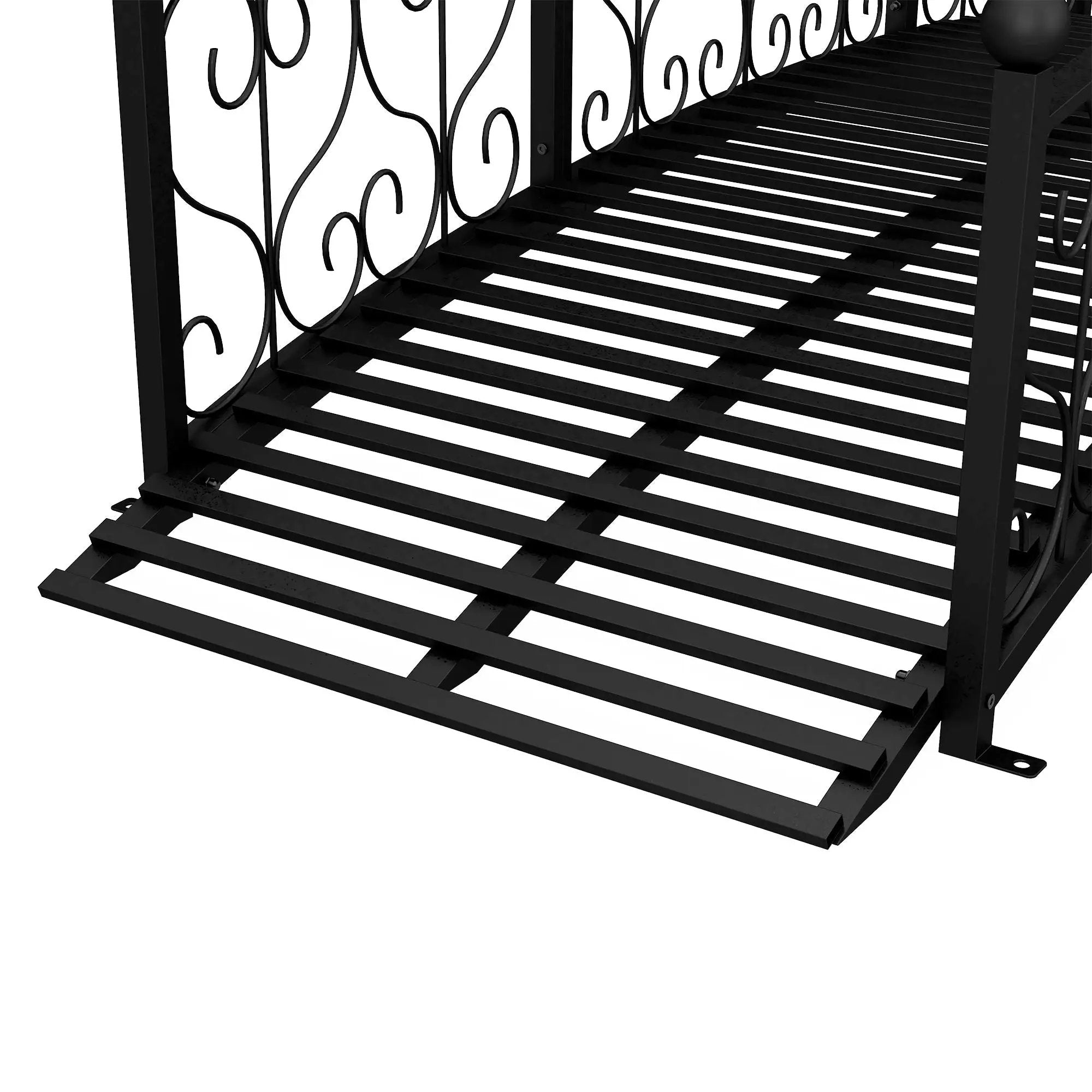 Outsunny 7' Metal Arch Garden Bridge with Safety Siderails by HouseOfZazla