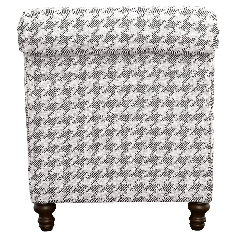 Glenn Upholstered English Arm Accent Chair Grey by Unique Piece Furniture