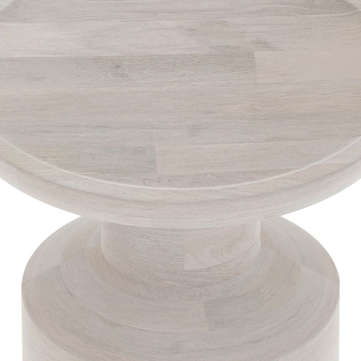 Handcrafted Wooden Accent Table with Sculptural Design - Multiple Colors, photo 16 of 32