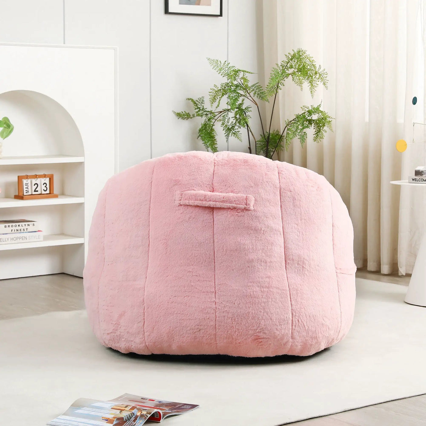 Beanbag Chair, Beanbag Sofa Chair With Armrests Stuffed High Density Foam by HouseOfZazla