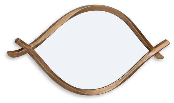 Bartner - Accent Mirror - Antique Gold Finish, photo 2 of 7